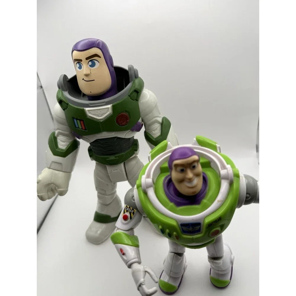 Disney Pixar Buzz Lightyear Figure Lot Toy Story Poseable 10” 7”
